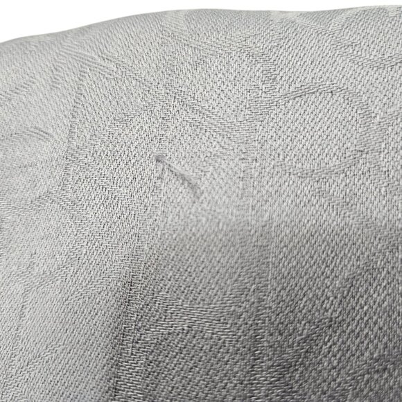 Calvin Klein Light Gray Jacquard Logo Scarf Fringed Edge Womens Soft Lightweight - Picture 6 of 9